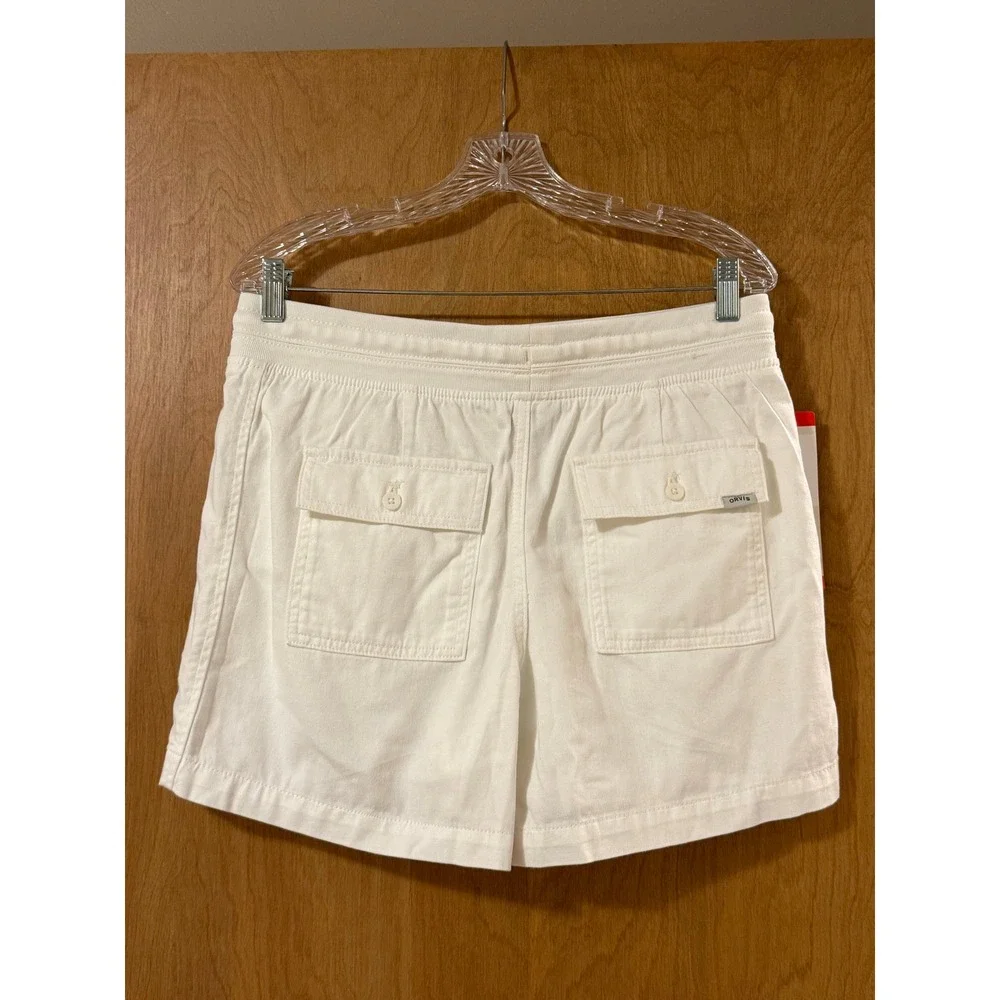 Orvis Womens White Drawstring Shorts Item 1752052 Size Medium NWT